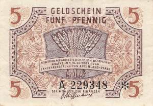 r.211 A 5 Pfennig 1947